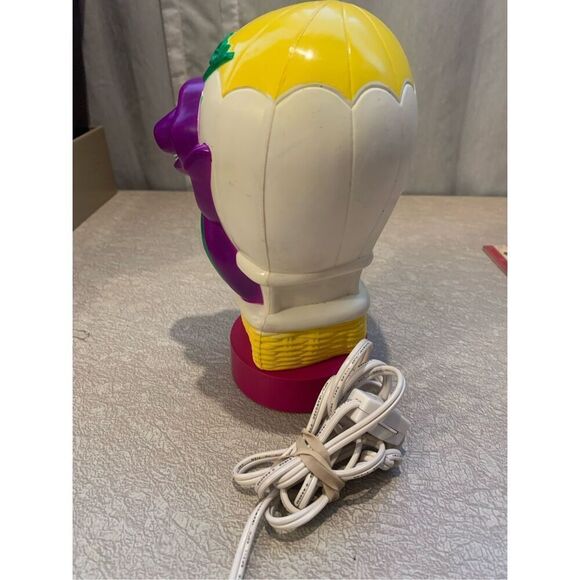 Barney The Dinosaur Air Baloon Lamp Night Light 1992 Lyons Group Works Vintage - Picture 5 of 6